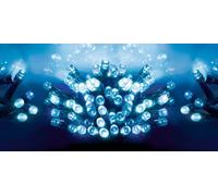 Premier Set of 100 Battery Operated LED Christmas Lights, Blue