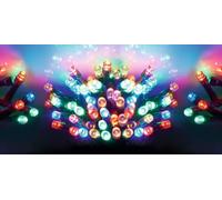 Premier Set of 50 Battery Operated LED Christmas Lights, Multi Coloured