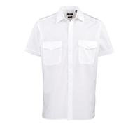 Premier Short sleeve pilot shirt - Mens, 65% Polyester, Oeko-Tex