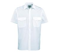 Premier Short sleeve pilot shirt - Mens, 65% Polyester, Oeko-Tex