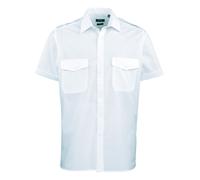 Premier Short sleeve pilot shirt - Mens, 65% Polyester, Oeko-Tex