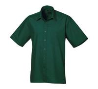 Premier Short Sleeve Poplin Shirt Men 30 Colours Formal Work Shirt
