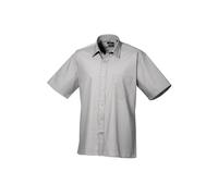 Premier Short Sleeve Poplin Shirt PR202 - Unisex Formal Workwear Office Shir