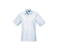 Premier Short Sleeve Poplin Shirt PR202 - Unisex Formal Workwear Office Shir