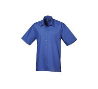 Premier Short Sleeve Poplin Shirt PR202 - Unisex Formal Workwear Office Shir
