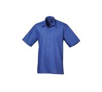 Premier Short Sleeve Poplin Shirt PR202 - Unisex Formal Workwear Office Shir