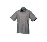 Premier Short Sleeve Poplin Shirt PR202 - Unisex Formal Workwear Office Shir