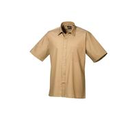 Premier Short Sleeve Poplin Shirt PR202 - Unisex Formal Workwear Office Shir