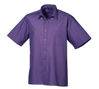 Premier Short sleeve poplin shirt Purple 19