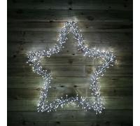 Premier Silver Star Cluster 480 White LEDs 1.2m [LV191067S]