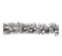 Premier Decorations 1.8m Silver Tipped Glitter Garland