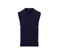 Premier Sleeveless knitted sweater - V-neck styling, Ribbed knit arm cuff