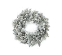 Premier - Snow Tipped Wreath Berry & Cone - 50cm