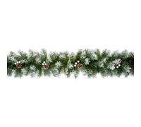 Premier Christmas Garland 270cm (9ft) – Snow Tips, White Berries & Cones