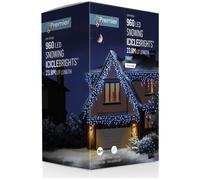 Premier Snowing IcicleBrights 960 White LED Lights with Timer - 23.8 m