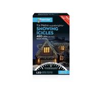 Premier Snowing Icicles with Timer - Warm White, 480 LED Holiday Lights