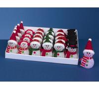 Premier Snowman Pack of 2 Battery Operated 15cm