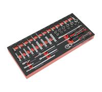Premier Socket Set With Tool Tray 1/4inSq Drive 44Pc