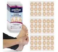 Premier Solutions™ Corn Cushions for Feet, Self-Stick Adhesive Foot Care Cushions to Pad and Protect Corns, 9 Count, Pack of 6