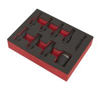 SS Sealey AK5622 Premier Spline Impact Socket Bit Set 3/8"Sq Drive 8pc