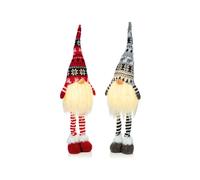 Premier - Standing Gnome LED Red Black White - 50cm Battery Operated