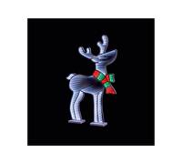 Premier - Standing Reindeer With Scarf Infinity Decoration - 59.5cm