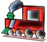 PREMIER Standing Train Infinity Mirror with Multicolour LEDs - 60 cm