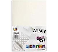 Premier Stationery 2 X A4 160 GSM Activity Card - White (Pack of 50 Sheets)