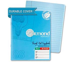 Premier Stationery A11 Ormond Visual Memory Aid Copy Book with Plastic Cover - Blue, C3213484