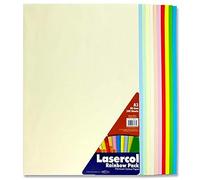 Premier Stationery A3 Pastel Rainbow Paper. 80gsm. Pack of 100 Sheets, S4584819