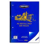 Premier Stationery A4 320 Page Refill Pad. Side Bound