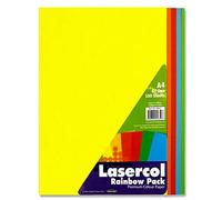 Premier Stationery A4 Rainbow Paper. 80gsm. Pack of 100 Sheets, S4548507