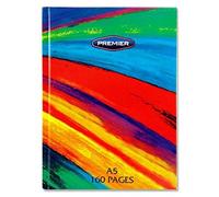 Premier Stationery A5 Rainbow Hardcover Notebook, S2812256