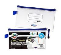 Premier Stationery DL Extra Durable Expanding Storage Wallet - Clear Pearl