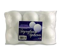 Premier Stationery Icon Craft Styrofoam Sphere. 90mm. Pack of 6