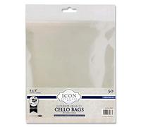 Premier Stationery Icon Self Seal Cello Bags.Pack of 50, 8 x 8-inch