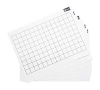 Premier Stationery Ormond Dry Wipe Boards - 2cm Grid. 228 x 305mm. Pack of 10