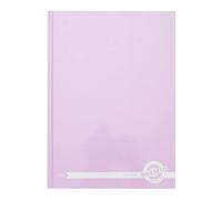 Premier Stationery Premto A4 Hardcover Notebook. 160 Lined, White Pages with Margin. Gorgeous Pastel Wild Orchid Colour.
