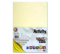 Premier Stationery S4545117 A4 160 gsm Activity Card - Ivory (Pack of 50 Sheets)
