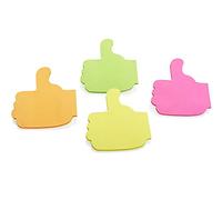Premier Stationery Stik-ie Thumbs Up Sticky Notes. 100 Sheets. 4 Assorted Colours.
