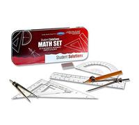 Premier Stationery Student Solutions 8 piece Maths Set - Red.