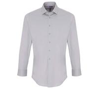 Premier Stretch Fit Cotton Poplin Long Sleeve Shirt for Men