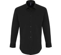 Premier Stretch Fit Cotton Poplin Long Sleeve Shirt for Men