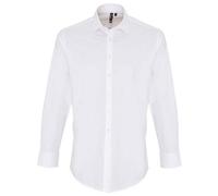 Premier Stretch Fit Cotton Poplin Long Sleeve Shirt for Men