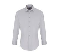 Premier Stretch fit cotton poplin long sleeve shirt - Grown-on placket