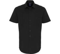Premier Stretch Fit Cotton Poplin Short Sleeve Shirt for Men