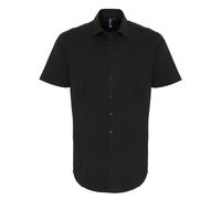 Premier Stretch fit cotton poplin short sleeve shirt - Mens, 97% Cotton