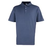 Premier Studded polo - Mens, 65% Polyester, 3-pop stud placket, rust-free