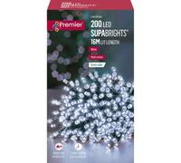 Premier Supabrights Christmas Tree Fairy Lights - 200 Led - Cool White