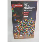 Premier Multi Action Supabrights with Timer 100 LED Multi/Green